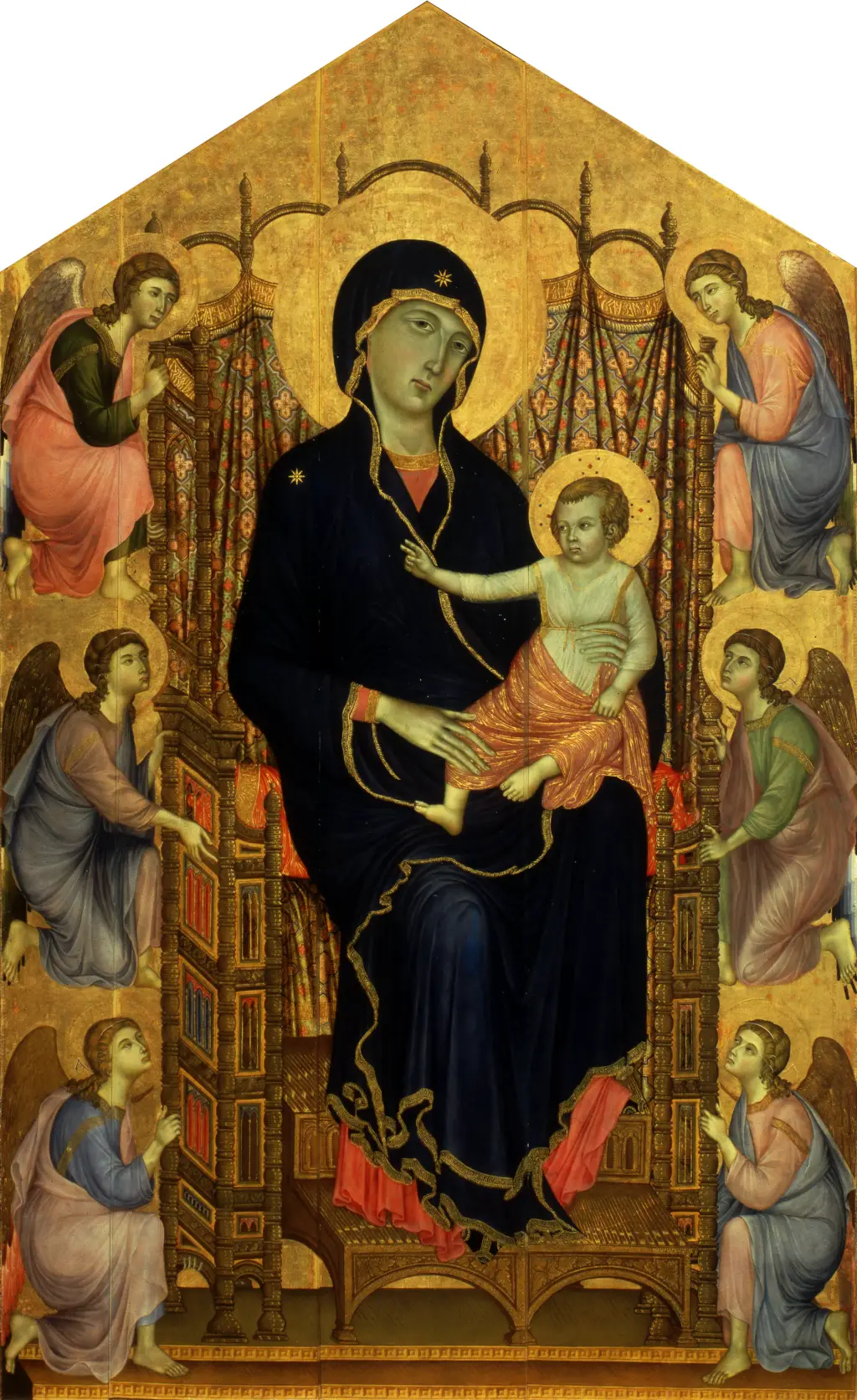 Rucellai Madonna in Detail Duccio di Buoninsegna